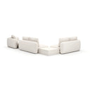 Overlap Sectional - 5-Piece Left-Facing - Crème Travertine by Caracole, view 3
