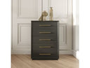 Manhattan- Contemporary Grey and Gold Chest