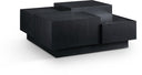 Mateo Oak Veneer Coffee Table - Black