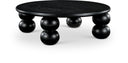 Kelvin Solid Wood And Oak Veneer Coffee Table - Black