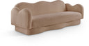 Bloom 82" Teddy Fabric Upholstered Sofa - Beige