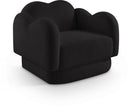 Bloom Teddy Fabric Upholstered Accent Chair - Black