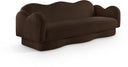 Bloom 82" Teddy Fabric Upholstered Sofa - Brown