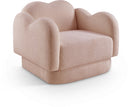 Bloom Teddy Fabric Upholstered Accent Chair - Pink