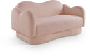 Bloom 58" Teddy Fabric Upholstered Loveseat - Pink