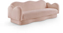 Bloom 82" Teddy Fabric Upholstered Sofa - Pink