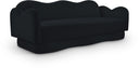 Bloom 82" Velvet Upholstered Sofa - Black
