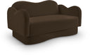 Bloom 58" Velvet Upholstered Loveseat - Brown