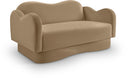 Bloom 58" Velvet Upholstered Loveseat - Camel