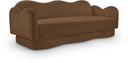 Bloom 82" Velvet Upholstered Sofa - Saddle