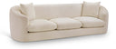 Penelope 92.5" Chenille Fabric Upholstered Sofa - Beige