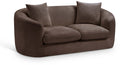 Penelope 66.5" Chenille Fabric Upholstered Loveseat - Brown