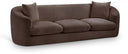 Penelope 92.5" Chenille Fabric Upholstered Sofa - Brown