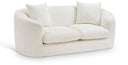 Penelope 66.5" Chenille Fabric Upholstered Loveseat - Cream