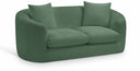 Penelope 66.5" Chenille Fabric Upholstered Loveseat - Green