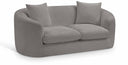 Penelope 66.5" Chenille Fabric Upholstered Loveseat - Grey