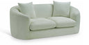 Penelope 66.5" Chenille Fabric Upholstered Loveseat - Mint