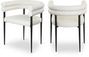 Lavina Vegan Leather Upholstered Dining Chair - Cream