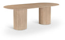 Messina 87" Travertine Dining Table - Natural