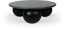 Treviso Genuine Marble Top And Mango Wood Base Coffee Table - Green