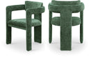 Brenda Chenille Fabric Upholstered Dining Chair - Green
