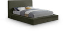 Dorian Velvet Upholstered Bed - Green