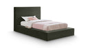 Dorian Velvet Upholstered Twin Bed - Green