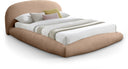 Genesis Teddy Fabric Upholstered Floating Bed - Tan