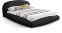 Genesis Teddy Fabric Upholstered Floating Bed - Black