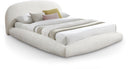 Genesis Teddy Fabric Upholstered Floating Bed - Cream
