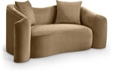 Destin 70" Velvet Upholstered Loveseat - Beige