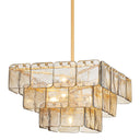 Vintage Gold Leaf Regal Chandelier 47.75" by Corbett Lighting, view 4