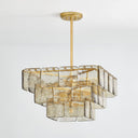 Vintage Gold Leaf Regal Chandelier 24.5" by Corbett Lighting, view 3