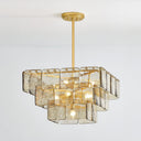 Vintage Gold Leaf Regal Chandelier 24.5" by Corbett Lighting, view 2