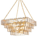 Vintage Gold Leaf Regal Chandelier 36" by Corbett Lighting, view 3