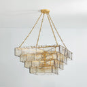 Vintage Gold Leaf Regal Chandelier 36" by Corbett Lighting
