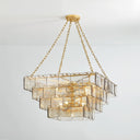 Vintage Gold Leaf Regal Chandelier 36" by Corbett Lighting, view 2
