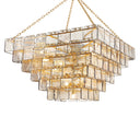 Vintage Gold Leaf Regal Chandelier 47.75" by Corbett Lighting, view 3