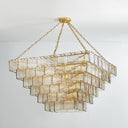 Vintage Gold Leaf Regal Chandelier 47.75" by Corbett Lighting, view 2