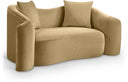Destin 70" Velvet Upholstered Loveseat - Camel