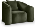 Destin Velvet Upholstered Accent Chair - Green