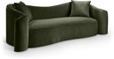 Destin 91" Velvet Upholstered Sofa - Green