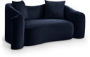 Destin 70" Velvet Upholstered Loveseat - Blue