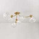 Vintage Brass Astraia Semi Flush 54" by Corbett Lighting, view 2