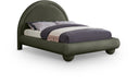 Madrid Velvet Upholstered Bed - Green