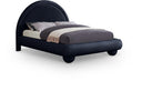 Madrid Velvet Upholstered Bed - Blue