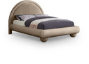 Madrid Velvet Upholstered Bed - Taupe