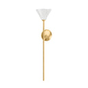 Vintage Gold Leaf Julieta Chandelier 40.25" by Corbett Lighting, view 4