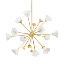 Vintage Gold Leaf Julieta Chandelier 40.25" by Corbett Lighting