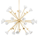 Vintage Gold Leaf Julieta Chandelier 40.25" by Corbett Lighting, view 3
